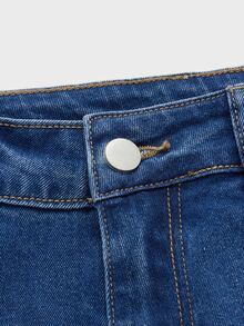 ROMWE MEN Guys Ripped Skinny Jeans - Medium Wash - View 3