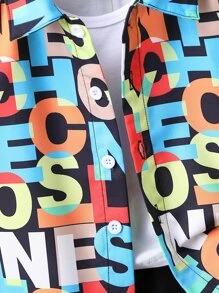 Baby Boy Letter Graphic Shirt & Shorts - Multicolor - View 4