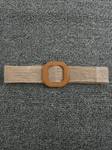 Girls Split Hem Belted Trousers - Beige - View 3