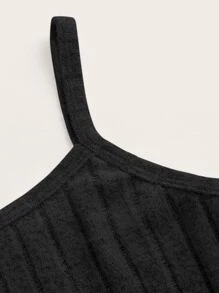 SHEIN Essnce Solid Rib Knit Cami Top