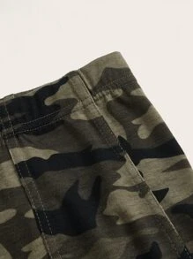 SHEIN EZwear Camo Print Bodycon Skirt - Multicolor - View 3