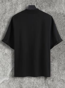 Manfinity Hypemode Tops Nam Slogan Giải trí - màu đen - Xem 2