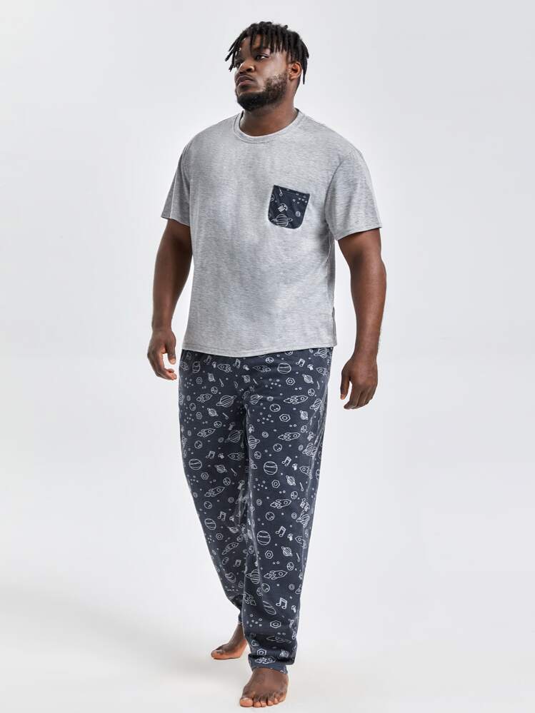 Ficka Paisley Män Lounge Set - Multifärgad - Visa 5