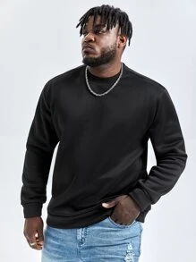 Manfinity Homme Áo nỉ Nam màu trơn Giải trí - màu đen - Xem 3