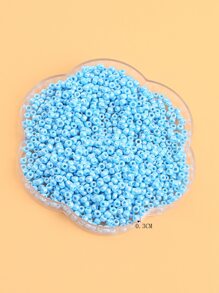 200 piezas Accesorio de joya DIY cuenta - Azul - Ver 4