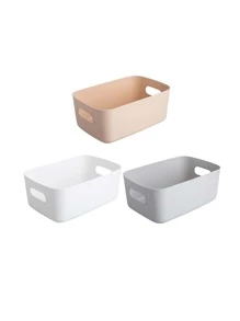 1pc Random Color Storage Basket - Multicolor - View 1