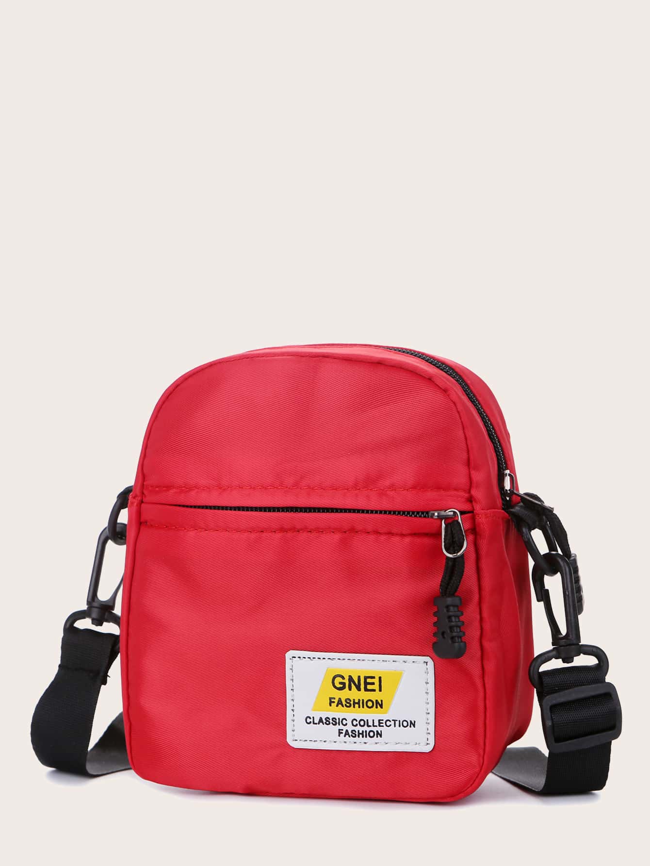 Thư Patch trang trí Túi Vuông Cặp sách Đối với , Cô gái tuổi teen , , , & In Cao đẳng , Trường đại học & Trung học phổ thông , Hoàn hảo Đối với Ngoài trời , Du lịch & Trở lại Trường , Nhỏ bé Túi Fanny Túi Messenger tranh sơn dầu Vai Túi du lịch - Đỏ - Xem 1