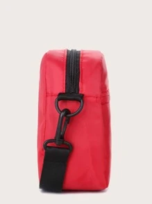 Thư Patch trang trí Túi Vuông Cặp sách Đối với , Cô gái tuổi teen , , , & In Cao đẳng , Trường đại học & Trung học phổ thông , Hoàn hảo Đối với Ngoài trời , Du lịch & Trở lại Trường , Nhỏ bé Túi Fanny Túi Messenger tranh sơn dầu Vai Túi du lịch - Đỏ - Xem 3