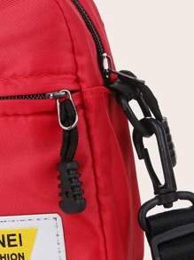 Thư Patch trang trí Túi Vuông Cặp sách Đối với , Cô gái tuổi teen , , , & In Cao đẳng , Trường đại học & Trung học phổ thông , Hoàn hảo Đối với Ngoài trời , Du lịch & Trở lại Trường , Nhỏ bé Túi Fanny Túi Messenger tranh sơn dầu Vai Túi du lịch - Đỏ - Xem 6