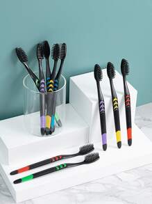 10pcs Household Manual Toothbrush, Soft Toothbrush For Men & Women - Multicolor - View 2