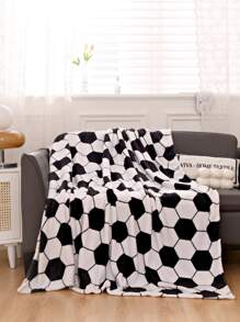 1pc Soccer Pattern Blanket