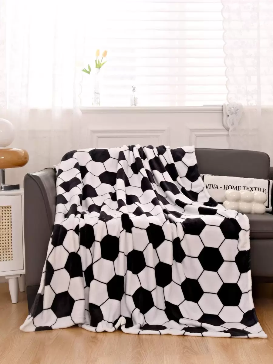 1pc Soccer Pattern Blanket