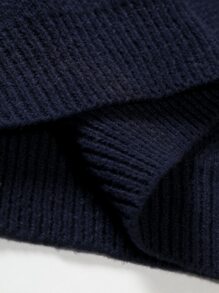 Manfinity Hypemode Men Seam Detail Drop Shoulder Jumper - Navy Blue - View 5