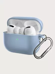 1pc Silicone Case Compatible With AirPods - Baby Blue - View 1