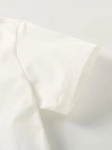 Toddler Boys Button Front Shirt & Suspender Shorts - Multicolor - View 3