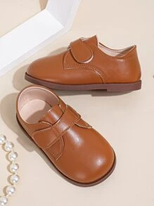 Boys Stitch Detail Loafer Flats - Brown - View 4