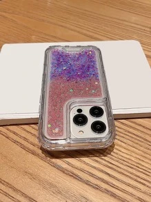 亮片裝飾手機殼相容於 iPhone15/15Plus/15Pro/15Promax - 彩色 - 查看 6