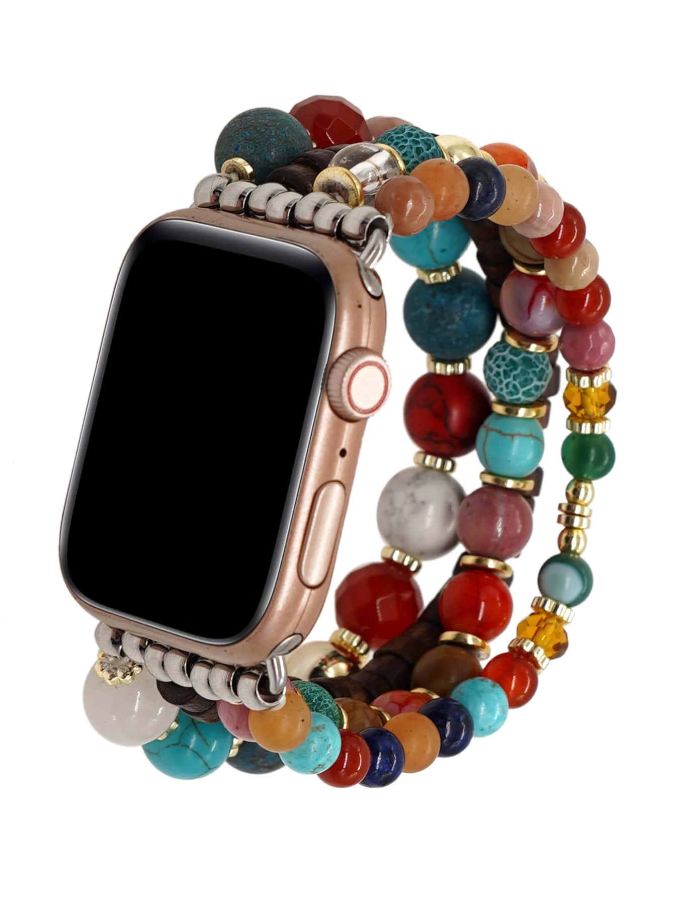 ビーズブレスレッド Apple Watch用バンド - マルチカラー - 見る 1