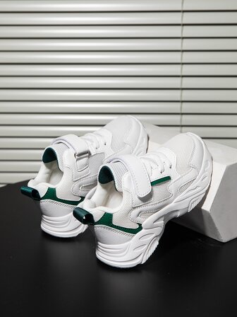 男孩雙色魔術貼老爹鞋