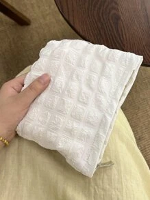 1 Túi Đựng Mỹ Phẩm Dung Tích Lớn Vải Nhỏ Vuông Sáng Tạo Túi Đựng Mỹ Phẩm Mềm Túi Trang Điểm Cho Nữ Cô Gái Đựng Đồ Trang Điểm Hộp Đựng Đồ Trang Điểm - trắng - Xem 2