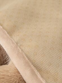 1pc Fluffy Sofa Towel,Imitation Rabbit Plush Sofa Cushion Slipcover Furniture Protector Living Room Decoration - Coffee Brown - View 6