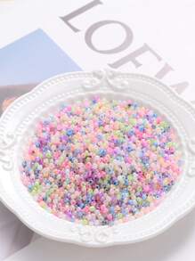 1bag Of Approximately 1000 3mm Cream-Colored Glass Rice Beads For DIY Jewelry Accessories Random Color - Multicolor - View 3