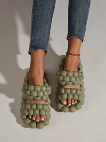 Trang trình bày Nữ màu trơn Đúng mốt - xanh quân đội - Xem 5