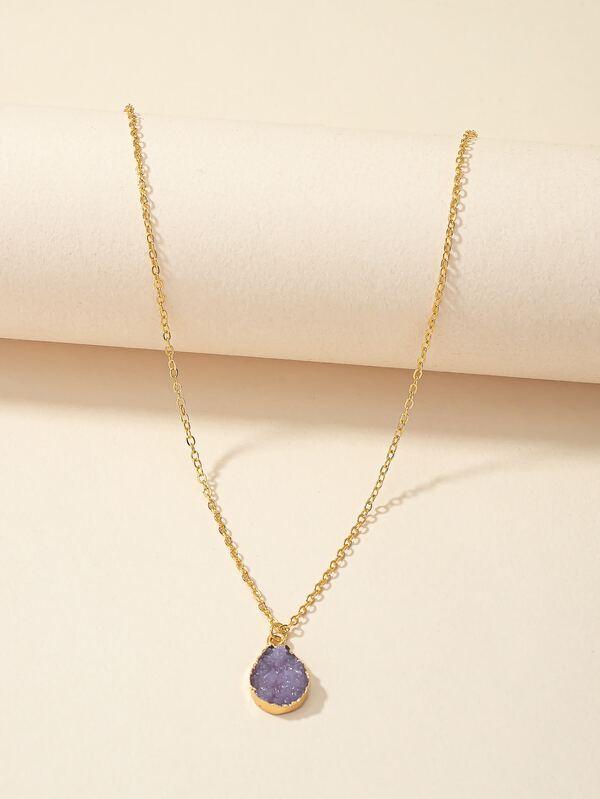 Waterdrop Charm Necklace SHEIN USA