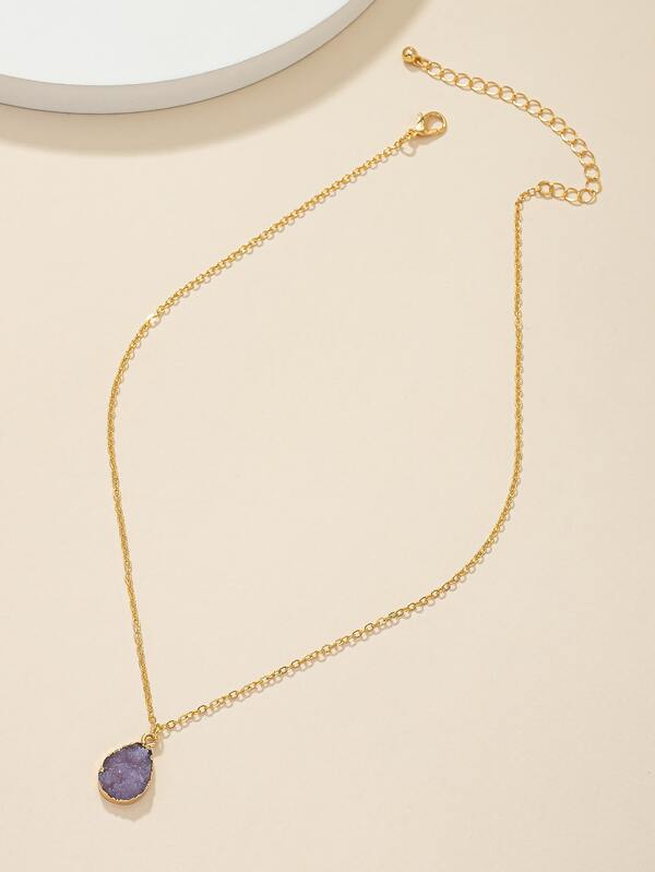 Waterdrop Charm Necklace SHEIN USA