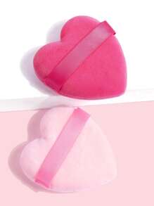 MAANGE 2pcs Heart-Shaped Powder Puff For Dry Use,Soft And Skin Friendly Makeup Puff,Makeup Tools Easy Carrying For Travel,Makeup,Cheap,Room Decor,Vanity,Travel,Bedroom,Makeup Accessories,Puff,Makeup Blender,Powder Puff,Makeup Sponge,Cheap,Stocking Stuffers,Makeup,Makeup Tools,Cheap Stuff,Gifts,Gifts For Women,Christmas Gifts,Giveaways,Travel,Cheap Stuff,Travel Essential - Multicolor - View 2