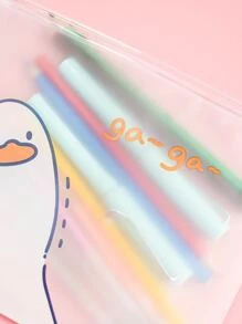 MOKA Túi bút chì họa tiết vịt 1 cái - Nhiều màu - Xem 5