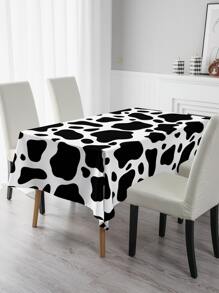 1入組奶牛圖案桌布 - 黑與白 - 查看 5