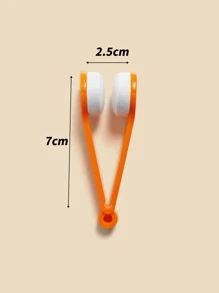 1pc Portable Mini Sun Glasses Cleaner Brush, Eyeglass Spectacles Cleaner, Eyeglass Brush Cleaning Tool - Multicolor - View 2