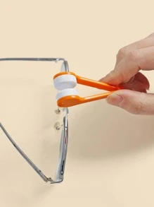 1pc Portable Mini Sun Glasses Cleaner Brush, Eyeglass Spectacles Cleaner, Eyeglass Brush Cleaning Tool - Multicolor - View 4