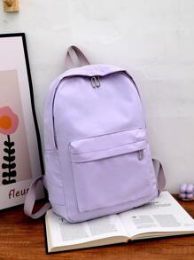 Waterproof,Lightweight Minimalist Large Capacity Backpack School Bag For Graduate, Teen Girls, Freshman, Sophomore, Junior & Senior In College, University & High School, Perfect For Outdoors ,Travel & Back To School - Mauve Purple - View 2