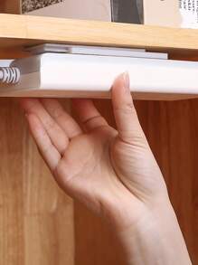 1 Cái No-Punch Ổ Cắm Dây Tổ Chức Treo Tường Hộ Gia Đình Điện Dải Giá Đỡ - trắng - Xem 4
