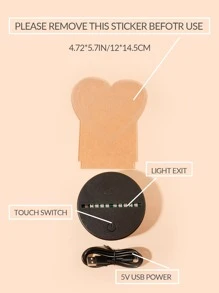 1pc Heart Holding Hands 3D Night Light