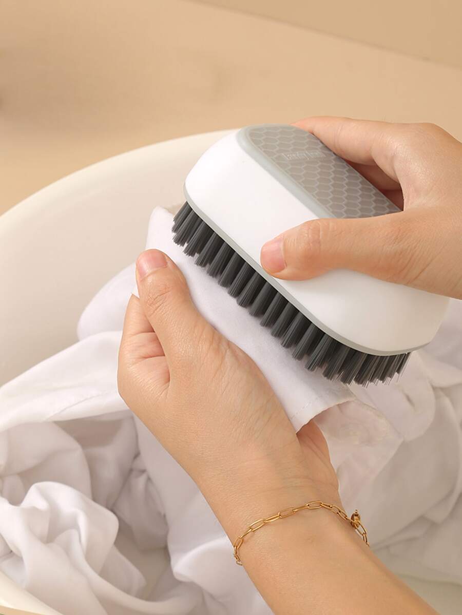 1pc Honeycomb Textured Cleaning Brush - Multicolor - View 1