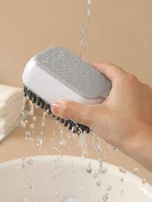 1pc Honeycomb Textured Cleaning Brush - Multicolor - View 2