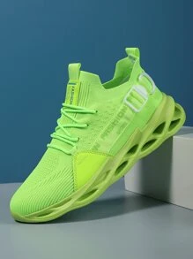 Cross-Border Oversized Couple's Running Shoes For Men, Design With Blade-Style Soles