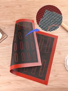 1pc Silicone Baking Mats, Reusable Baking Mats, Non-Stick Heat Resistant Oven Liner Sheets, Baking Pan Mats, For Macaron, Cookie, Baking Tools - Multicolor - View 1