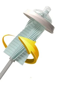 1 pieza Cepillo de limpieza de botellas de color al azar