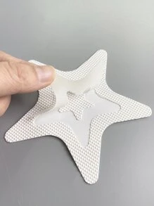 10 件 PEVA 防滑淋浴踏板贴纸，白色星形图案防滑淋浴间垫，适用于浴缸家居浴室装饰秋季装饰返校 - 白色 - 查看 8