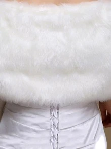 Khăn choàng cưới mềm mại và chắc chắn - trắng - Xem 2