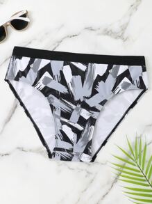 Manfinity Hombres Calzoncillo de natación con estampado - Multicolor - Ver 1