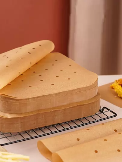 100pcs Air Fryer Parchment Air Fryer Kitchen Air Fryer Liners Air Fryer Paper Airfryer Air Frier