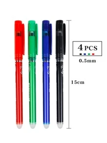 4pcs Mixed Color Gel Pen - Multicolor - View 3