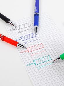 4pcs Mixed Color Gel Pen - Multicolor - View 4