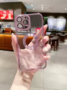 Funda de celular transparente con abertura - Morado - Ver 5