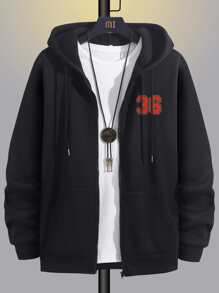 Aesthetic Post Áo nỉ Nam Lá thư Giải trí - màu đen - Xem 2